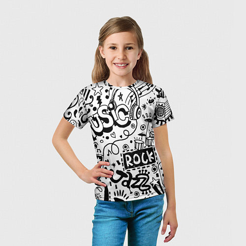 Детская футболка Rock / 3D-принт – фото 5
