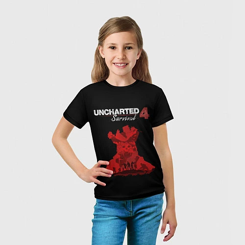 Детская футболка UNCHARTED 4 / 3D-принт – фото 5