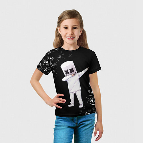 Детская футболка Marshmello / 3D-принт – фото 5