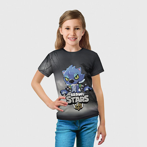 Детская футболка Brawl Stars LEON / 3D-принт – фото 5