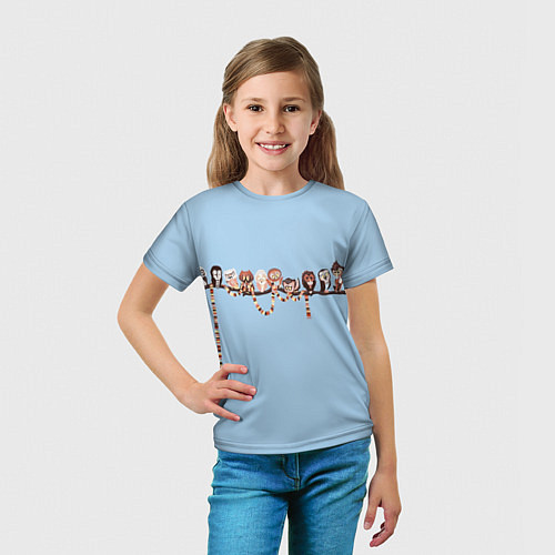 Детская футболка Совы на ветке / 3D-принт – фото 5