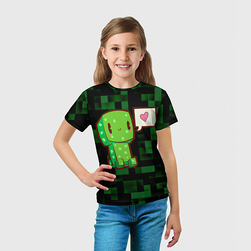 Детская футболка Minecraft Creeper / 3D-принт – фото 5