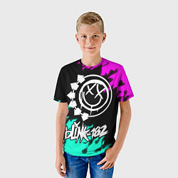 Футболка детская Blink-182 5, цвет: 3D-принт — фото 2