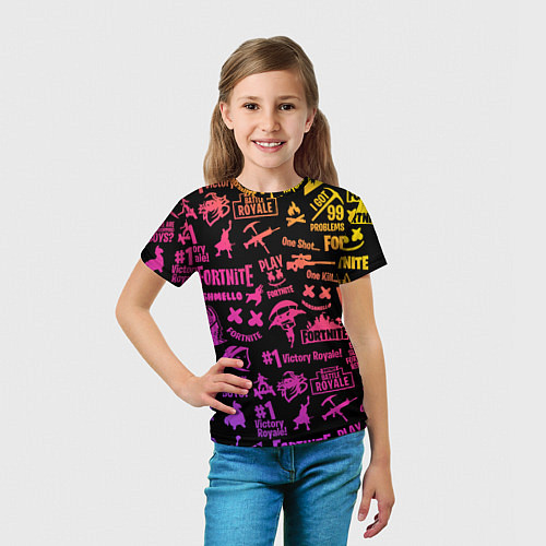 Детская футболка FORTNITE PARTY EVENT / 3D-принт – фото 5