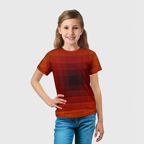 Детская футболка Оптическая иллюзия / 3D-принт – фото 5