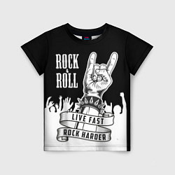 Футболка детская Rock and Roll, цвет: 3D-принт