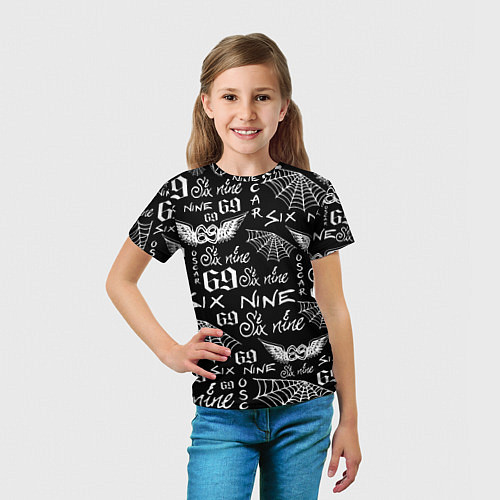 Детская футболка 6IX9INE ТАТУИРОВКИ / 3D-принт – фото 5