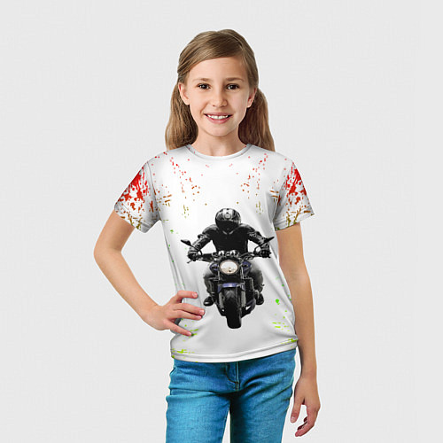 Детская футболка МОТОЦИКЛЫ / 3D-принт – фото 5