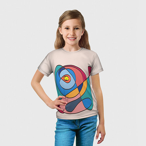 Детская футболка Абстракция полет фантазии / 3D-принт – фото 5