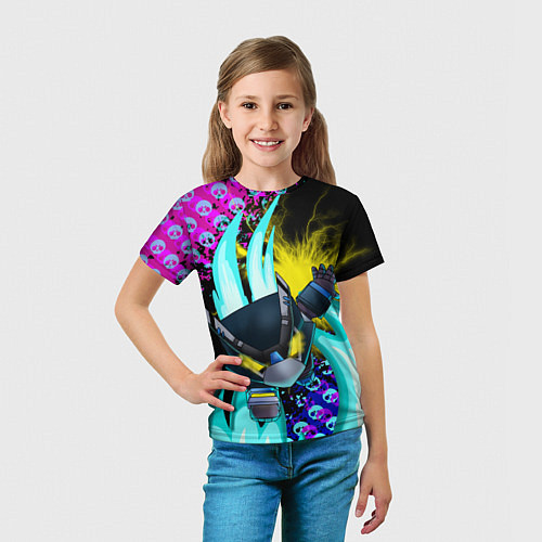 Детская футболка BRAWL STARS MECHA CROW / 3D-принт – фото 5