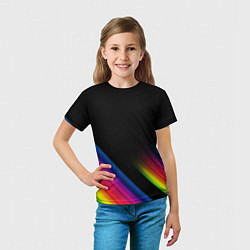 Футболка детская НЕОНОВАЯ ТЕКСТУРА, цвет: 3D-принт — фото 2
