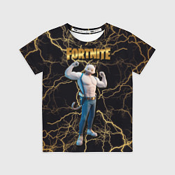 Футболка детская Meowcles Fortnite 2, цвет: 3D-принт