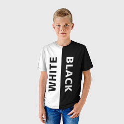 Футболка детская BLACK & WHITE, цвет: 3D-принт — фото 2