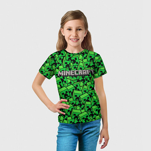 Детская футболка MINERCRAFT / 3D-принт – фото 5