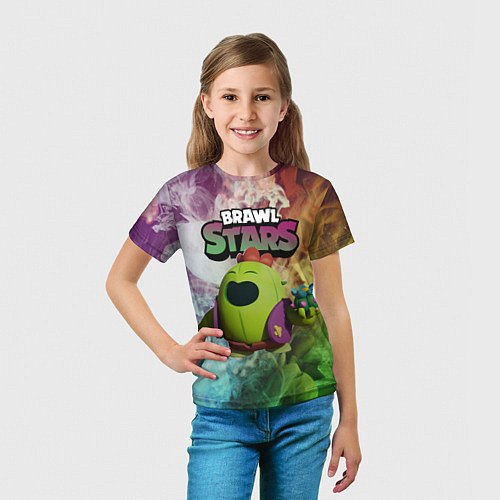 Детская футболка Brawl Stars Spike / 3D-принт – фото 5