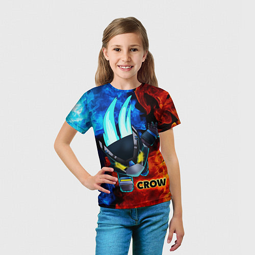 Детская футболка Brawl Stars CROW / 3D-принт – фото 5