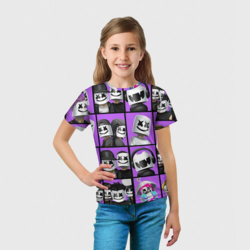 Детская футболка Marshmello Style / 3D-принт – фото 5