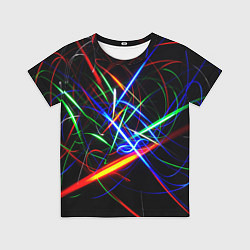Футболка детская ФРАКТАЛЬНЫЕ ИСКРЫ, цвет: 3D-принт