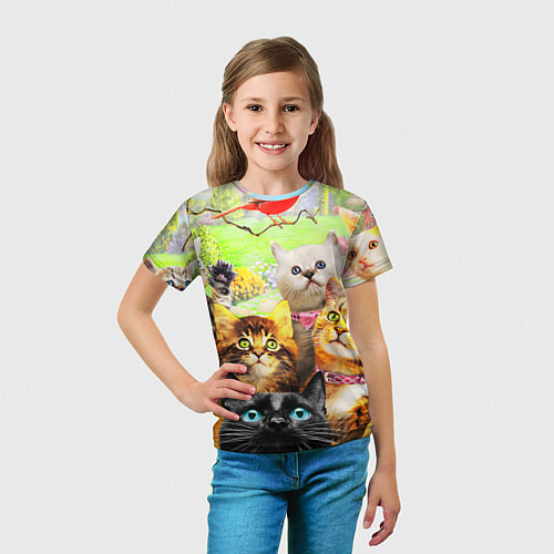 Детская футболка КОТЫ / 3D-принт – фото 5