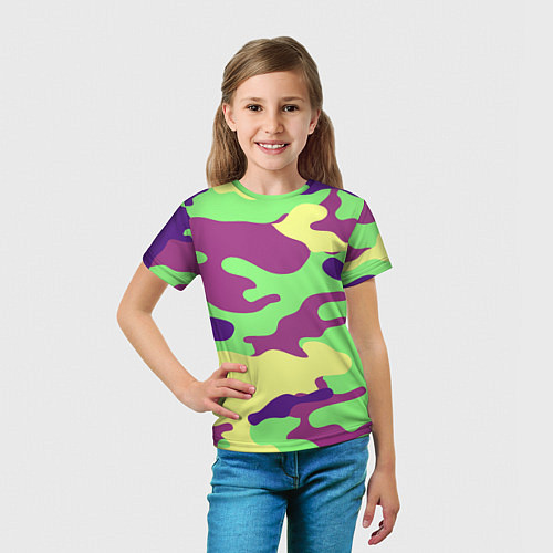 Детская футболка Камуфляж / 3D-принт – фото 5
