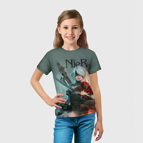 Детская футболка Nier / 3D-принт – фото 5