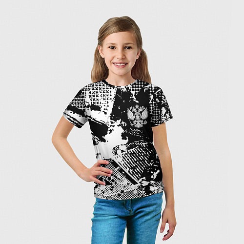 Детская футболка Россия / 3D-принт – фото 5