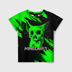 Футболка детская MINECRAFT CREEPER CAT, цвет: 3D-принт