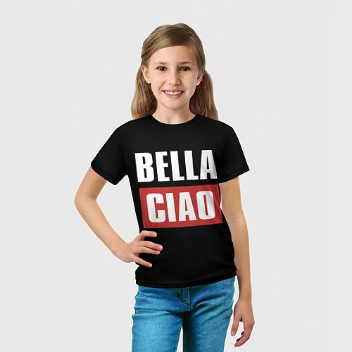 Детская футболка Bella Ciao / 3D-принт – фото 5