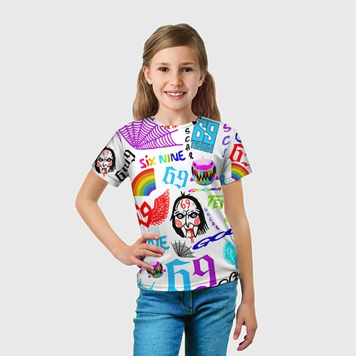 Детская футболка 6IX9INE / 3D-принт – фото 5