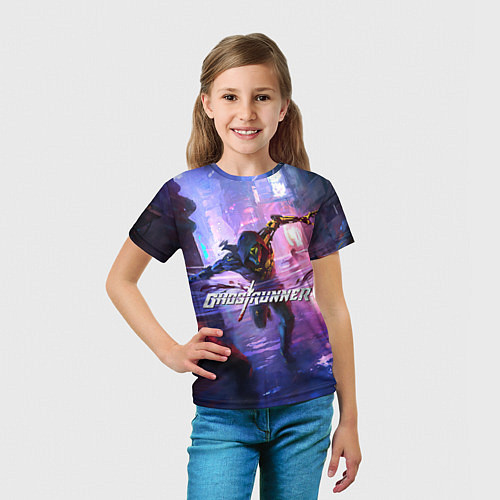 Детская футболка Ghostrunner / 3D-принт – фото 5