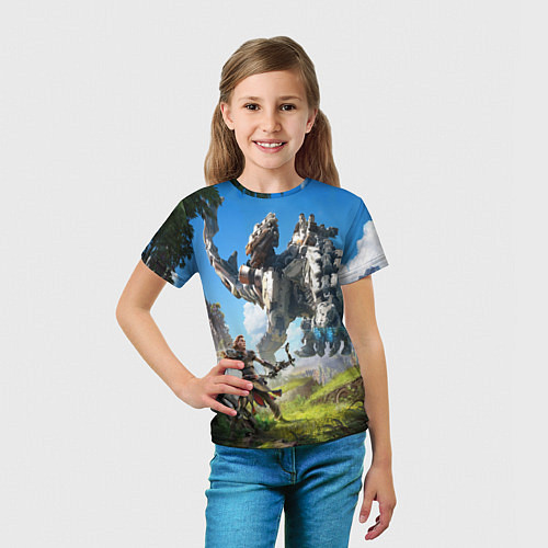 Детская футболка HORIZON ZERO DAWN / 3D-принт – фото 5