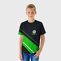 Футболка детская SKODA, цвет: 3D-принт — фото 2