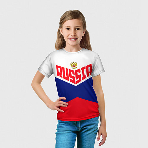 Детская футболка Russia / 3D-принт – фото 5