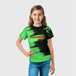 Футболка детская Kawasaki, цвет: 3D-принт — фото 2