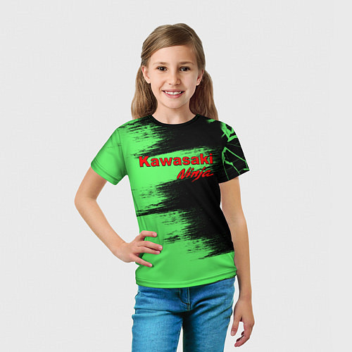 Детская футболка Kawasaki / 3D-принт – фото 5