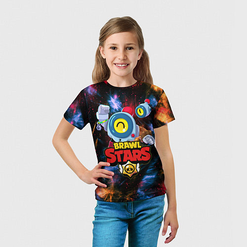 Детская футболка BRAWL STARS NANI SPACE / 3D-принт – фото 5