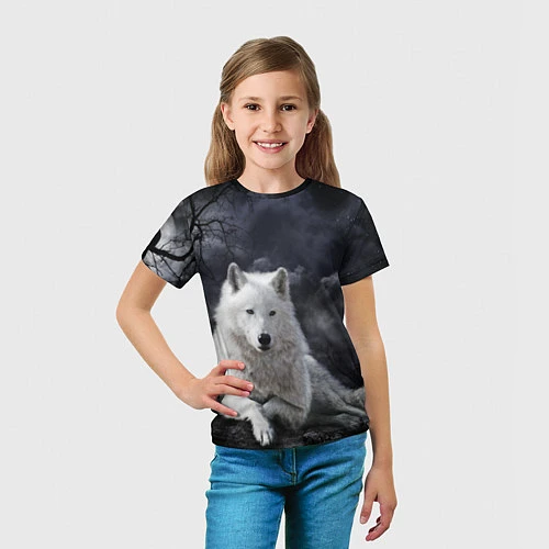 Детская футболка БЕЛЫЙ ВОЛК D / 3D-принт – фото 5