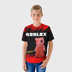 Футболка детская Roblox Piggy, цвет: 3D-принт — фото 2