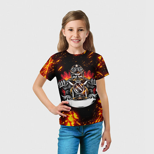 Детская футболка Fire Biker Z / 3D-принт – фото 5