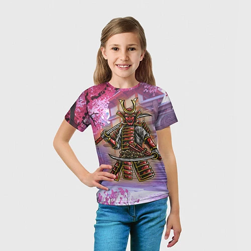 Детская футболка Самурай Z / 3D-принт – фото 5