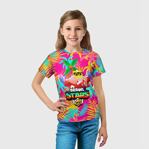 Детская футболка BRAWL STARS SPROUT TROPICAL / 3D-принт – фото 5