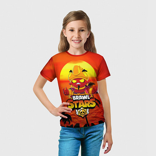 Детская футболка BRAWL STARS EVIL GENE В ЛЕТО / 3D-принт – фото 5