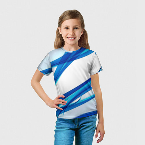 Детская футболка STRIPES BLUE / 3D-принт – фото 5