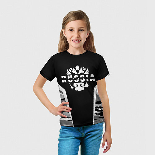 Детская футболка Данил камуфляж с гербом / 3D-принт – фото 5