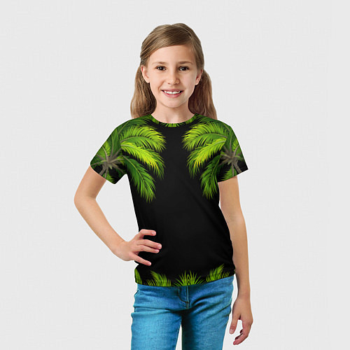 Детская футболка Пальмы / 3D-принт – фото 5
