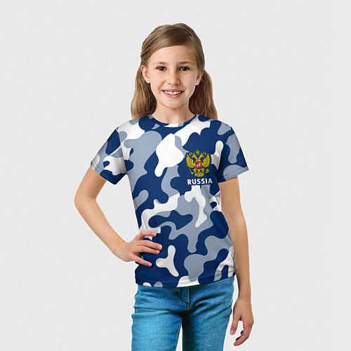 Детская футболка RUSSIA РОССИЯ / 3D-принт – фото 5