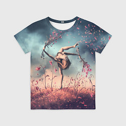 Футболка детская Танцующая с цветами ведьма, цвет: 3D-принт