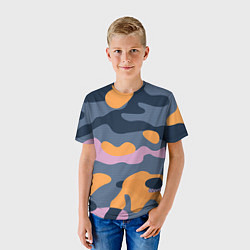 Футболка детская Спортивный милитари Z, цвет: 3D-принт — фото 2
