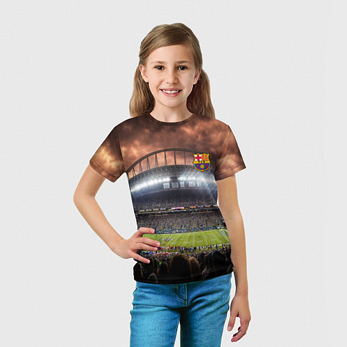 Детская футболка FC BARCELONA / 3D-принт – фото 5