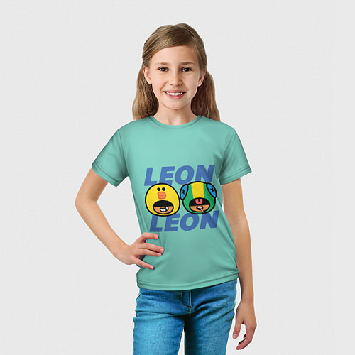 Детская футболка Leon and Sally / 3D-принт – фото 5